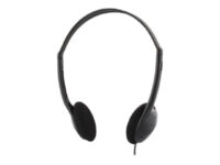 DELTACO HL-27 - Hodetelefoner - on-ear - kablet - 3,5 mm jakk