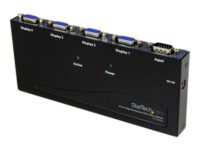 StarTech.com 4 Port High Resolution VGA Video Splitter - 350 MHz - Videosplitter - 4 x VGA - stasjonær
