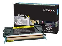 Lexmark - Høy ytelse - gul - original - tonerpatron - LCCP, LRP
