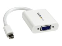 StarTech.com Mini DisplayPort to VGA Adapter - White - 1080p - Thunderbolt to VGA Monitor Adapter - Mini DP to VGA Converter (MDP2VGAW) - Videokonverter - VGA - DisplayPort - hvit