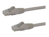 StarTech.com 3m CAT6 Ethernet Cable, 10 Gigabit Snagless RJ45 650MHz 100W PoE Patch Cord, CAT 6 10GbE UTP Network Cable w/Strain Relief, Grey, Fluke Tested/Wiring is UL Certified/TIA - Category 6 - 24AWG (N6PATC3MGR) - Koblingskabel - RJ-45 (hann) til RJ-45 (hann) - 3 m - UTP - CAT 6 - formstøpt, uten hindringer - grå