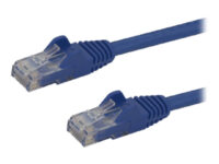 StarTech.com 2m CAT6 Ethernet Cable, 10 Gigabit Snagless RJ45 650MHz 100W PoE Patch Cord, CAT 6 10GbE UTP Network Cable w/Strain Relief, Blue, Fluke Tested/Wiring is UL Certified/TIA - Category 6 - 24AWG (N6PATC2MBL) - Koblingskabel - RJ-45 (hann) til RJ-45 (hann) - 2 m - UTP - CAT 6 - formstøpt, uten hindringer - blå