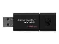 Kingston DataTraveler 100 G3 - USB-flashstasjon - 128 GB - USB 3.0 - svart