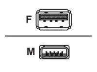 iiglo - USB-forlengelseskabel - USB-type A (hunn) til USB-type A (hann) - USB 3.0 - 3 m - svart