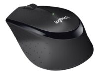 Logitech M330 SILENT PLUS - Mus - 3 knapper - trådløs - 2.4 GHz - USB trådløs mottaker - svart