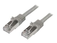 StarTech.com 50cm CAT6 Ethernet Cable, 10 Gigabit Shielded Snagless RJ45 100W PoE Patch Cord, CAT 6 10GbE SFTP Network Cable w/Strain Relief, Grey, Fluke Tested/Wiring is UL Certified/TIA - Category 6 - 26AWG (N6SPAT50CMGR) - Koblingskabel - RJ-45 (hann) til RJ-45 (hann) - 50 cm - SFTP - CAT 6 - formstøpt, uten hindringer - grå