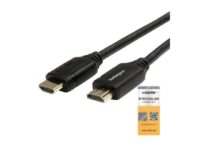 StarTech.com 6ft (2m) Premium Certified HDMI 2.0 Cable with Ethernet, High Speed Ultra HD 4K 60Hz HDMI Cable HDR10, HDMI Cord (Male/Male Connectors), For UHD Monitors, TVs, Displays - Durable HDMI Cable - HDMI-kabel med Ethernet - HDMI hann til HDMI hann - 2 m - svart - for P/N: EXTEND-HDMI-4K40C6P1, KITBXAVHDPEU, KITBXAVHDPUK, KITBXDOCKPEU, KITBXDOCKPUK