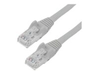 StarTech.com 75ft CAT6 Ethernet Cable, 10 Gigabit Snagless RJ45 650MHz 100W PoE Patch Cord, CAT 6 10GbE UTP Network Cable w/Strain Relief, Gray, Fluke Tested/Wiring is UL Certified/TIA - Category 6 - 24AWG (N6PATCH75GR) - Koblingskabel - RJ-45 (hann) til RJ-45 (hann) - 22.9 m - UTP - CAT 6 - uten hindringer - grå