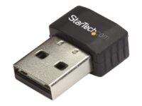 StarTech.com Wireless USB WiFi Adapter - Dual Band AC600 Wireless Dongle - 2.4GHz / 5GHz - 802.11ac Wi-Fi Laptop Adapter (USB433ACD1X1) - Nettverksadapter - USB 2.0 - 802.11ac - svart