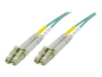 DELTACO - Nettverkskabel - LC multimodus (hann) til LC multimodus (hann) - 0.5 m - fiberoptisk - 50 / 125 mikroner - OM3