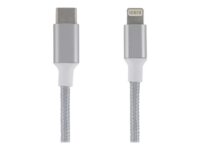 EPZI - Lightning-kabel - USB-C hann til Lightning hann - 50 cm - sølv