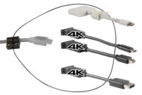Adapterring med HDMI til Displayport 4K, Mini DisplayPort 4K, USB-C og Apple Lightning original adapter (MD826ZM/A)