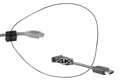 Adapterring med HDMI til Displayport 4K