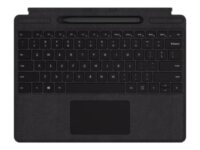 Microsoft Surface Pro X Signature Keyboard with Slim Pen Bundle - Tastatur - med styrepute - bakbelysning - Nordisk - svart - kommersiell - for Surface Pro X
