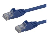 StarTech.com 1.5m CAT6 Ethernet Cable, 10 Gigabit Snagless RJ45 650MHz 100W PoE Patch Cord, CAT 6 10GbE UTP Network Cable w/Strain Relief, Blue, Fluke Tested/Wiring is UL Certified/TIA - Category 6 - 24AWG (N6PATC150CMBL) - Koblingskabel - RJ-45 (hann) til RJ-45 (hann) - 1.5 m - UTP - CAT 6 - uten hindringer - blå