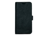 Essentials Wallet Detachable - Lommebok for mobiltelefon - ekte skinn - svart - for Apple iPhone 11 Pro
