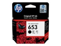 HP 653 - svart - original - Ink Advantage - blekkpatron