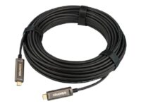 Kramer CLS-AOCU31/CC Series - USB-kabel - USB-C (hann) til USB-C (hann) - USB 3.1 Gen 2 - 3 A - 4.6 m - svart