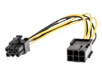 Lindy - Strømforlengelseskabel - 6-pins PCIe-strøm (hunn) til 6-pins PCIe-strøm (hann) - 20 cm