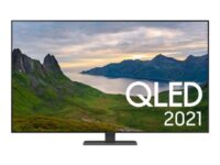 Samsung QE75Q80AAT - 75" Diagonalklasse Q80A Series LED-bakgrunnsbelyst LCD TV - QLED - Smart TV - Tizen OS - 4K UHD (2160p) 3840 x 2160 - HDR - Quantum Dot - sølvkarbon