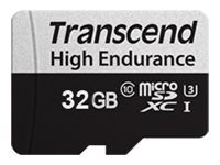 Transcend 350V - Flashminnekort (SD-adapter inkludert) - 32 GB - UHS-I U1 / Class10 - microSDHC UHS-I