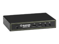 Black Box Emerald SE DVI KVM-over-IP Extender Receiver - KVM / lyd / seriell / USB-svitsj - mottaker - USB - opp til 100 m - TAA-samsvar