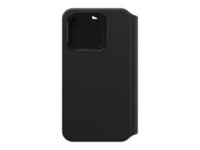 OtterBox Strada Series Via - Lommebok for mobiltelefon - polyuretan, polykarbonat - svart natt - for Apple iPhone 13 Pro Max