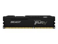 Kingston FURY Beast - DDR3 - sett - 16 GB: 2 x 8 GB - DIMM 240-pin - 1866 MHz / PC3-14900 - CL10 - 1.5 V - ikke-bufret - ikke-ECC - svart