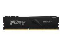 Kingston FURY Beast - DDR4 - sett - 16 GB: 4 x 4 GB - DIMM 288-pin - 2666 MHz / PC4-21300 - CL16 - 1.2 V - ikke-bufret - ikke-ECC - svart