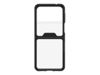 OtterBox Symmetry Series Flex - Baksidedeksel for mobiltelefon - polykarbonat, syntetisk gummi - svart krystall - for Samsung Galaxy Z Flip