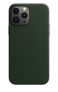 Apple - Baksidedeksel for mobiltelefon - med MagSafe - lær - sequoia-grønn - for iPhone 13 Pro Max