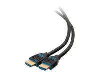 C2G 18in 4K HDMI Cable - Performance Series Cable - Ultra Flexible - M/M - High Speed - HDMI-kabel - HDMI hann til HDMI hann - 50 cm - svart