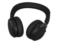 Jabra Evolve2 75 - Hodesett - on-ear - Bluetooth - trådløs, kablet - aktiv støydemping - USB-A - lydisolerende - svart - Optimert for UC