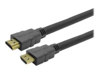 VivoLink Pro - High Speed - HDMI-kabel med Ethernet - HDMI hann låsing til HDMI hann låsing - 50 cm - skjermet - svart - 4 K 60 Hz (4096 x 2160) støtte