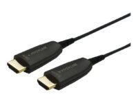 VivoLink Professional - HDMI-kabel med Ethernet - HDMI hann til HDMI hann - 30 m - fiberoptisk - svart - 8 K 60 Hz (7680 x 4320) støtte