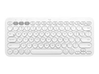 Logitech K380 Multi-Device Bluetooth Keyboard - Tastatur - trådløs - Bluetooth 3.0 - QWERTY - Storbritannia - elfenbenshvit