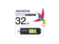 ADATA UC300 - USB-flashstasjon - 32 GB - USB 3.2 Gen 1 / USB-C - svart, grønn