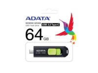 ADATA UC300 - USB-flashstasjon - 64 GB - USB 3.2 Gen 1 / USB-C - svart, grønn