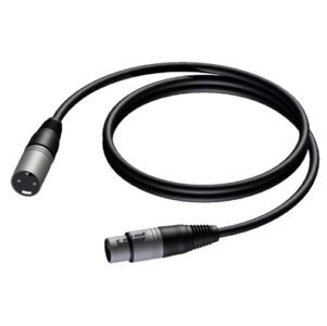 Procab CAB901, mikrofonkabel, 1m, XLR Han-XLR Hun-1 m