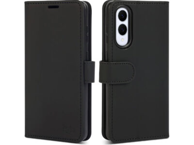 Lommebokdeksel for Galaxy S25 Edge (svart)