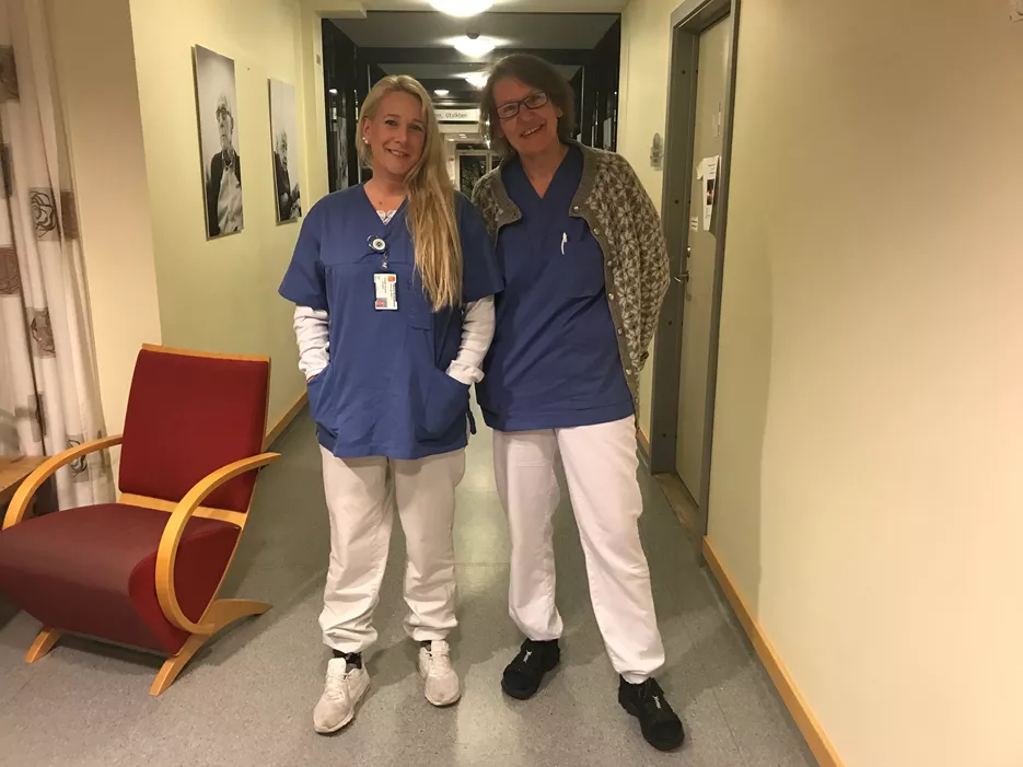 To nattevakter på sykehus