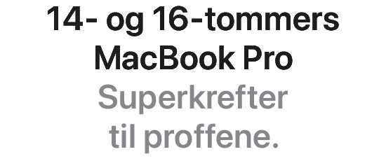 MacBook Pro 14 inch and 16 inch