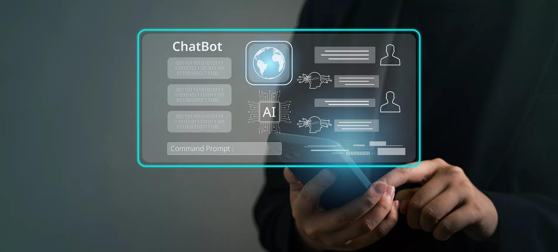 ChatBot visualisering fra mobil